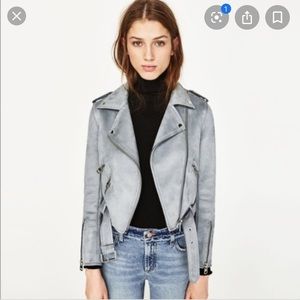 New suede biker jacket
